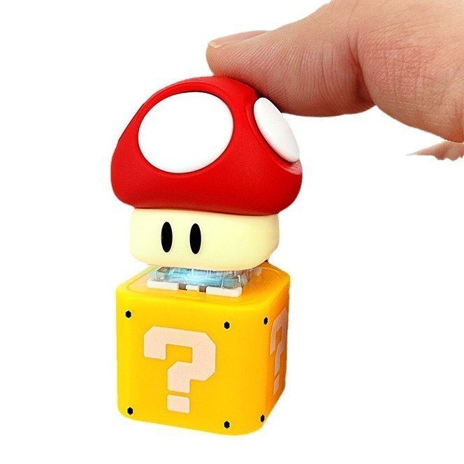 Móc Khóa Phím Cơ Nấm Mario Dễ Thương BL210