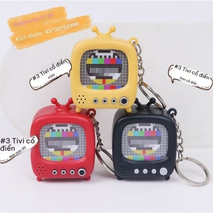 Móc Treo Balo Mô Hình TV Cổ Điển Phát Sáng BL232