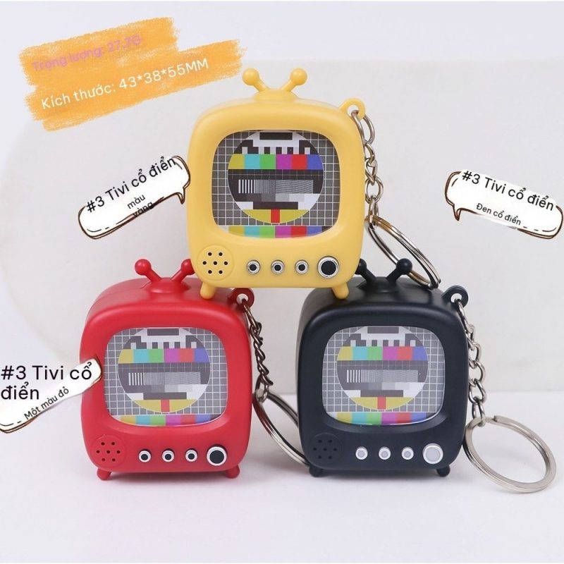 Móc Treo Balo Mô Hình TV Cổ Điển Phát Sáng BL232