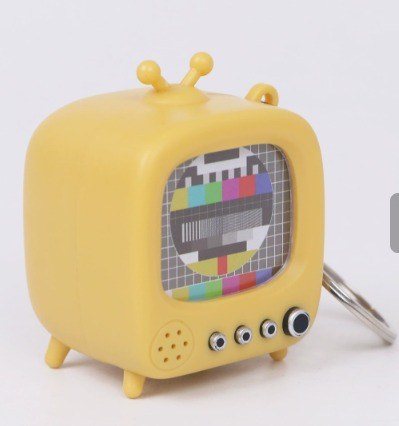 Móc Treo Balo Mô Hình TV Cổ Điển Phát Sáng BL232 - Màu vàng - Móc khoá