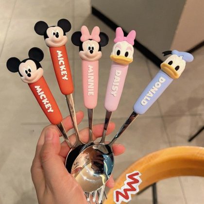 Muỗng Nĩa Disney Inox 304 Cho Bé Thìa Dĩa Hoạt Hình Ăn Cơm Ăn Cháo BL102