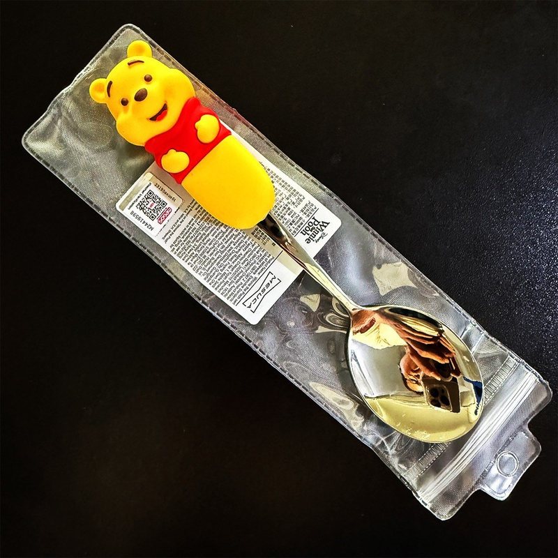 Muỗng nĩa Disney inox 304 hoạt hình cho bé ăn cơm, cháo BL102 - thìa gấu pooh