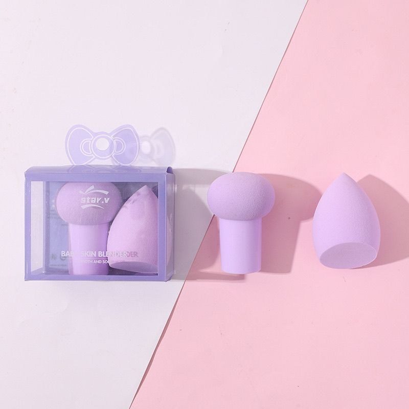 Mút Tán Nền Trang Điểm Siêu Mềm Hộp 2 Bông Trứng Dặm Cushion BB Cream