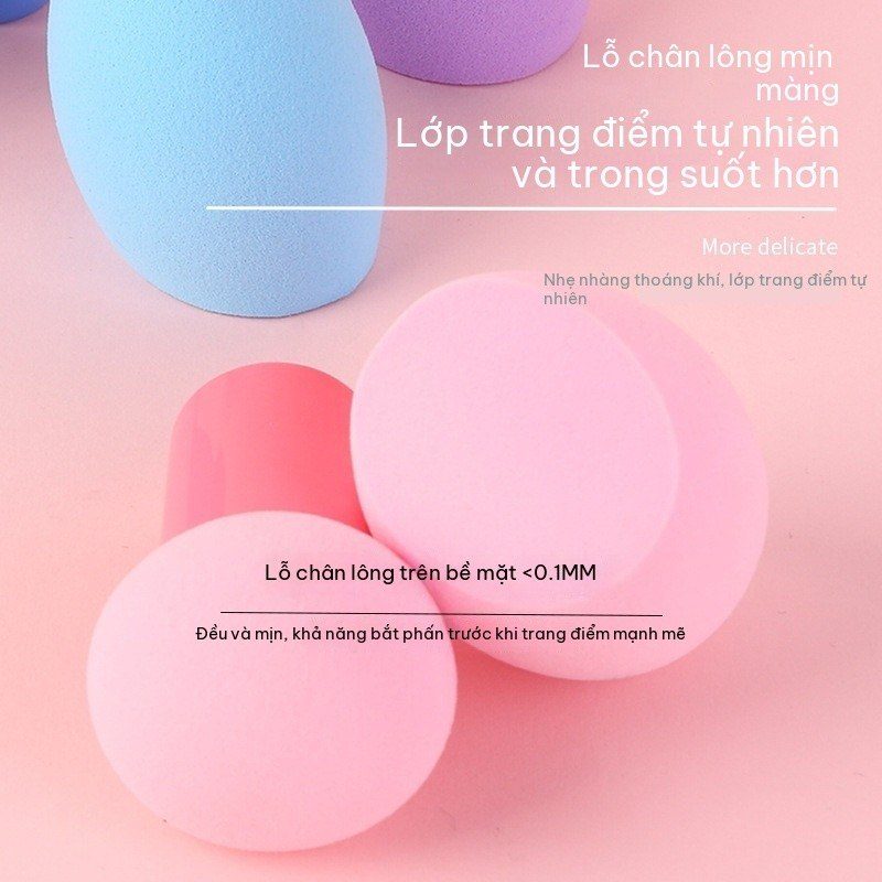 Mút Tán Nền Trang Điểm Siêu Mềm Hộp 2 Bông Trứng Dặm Cushion BB Cream