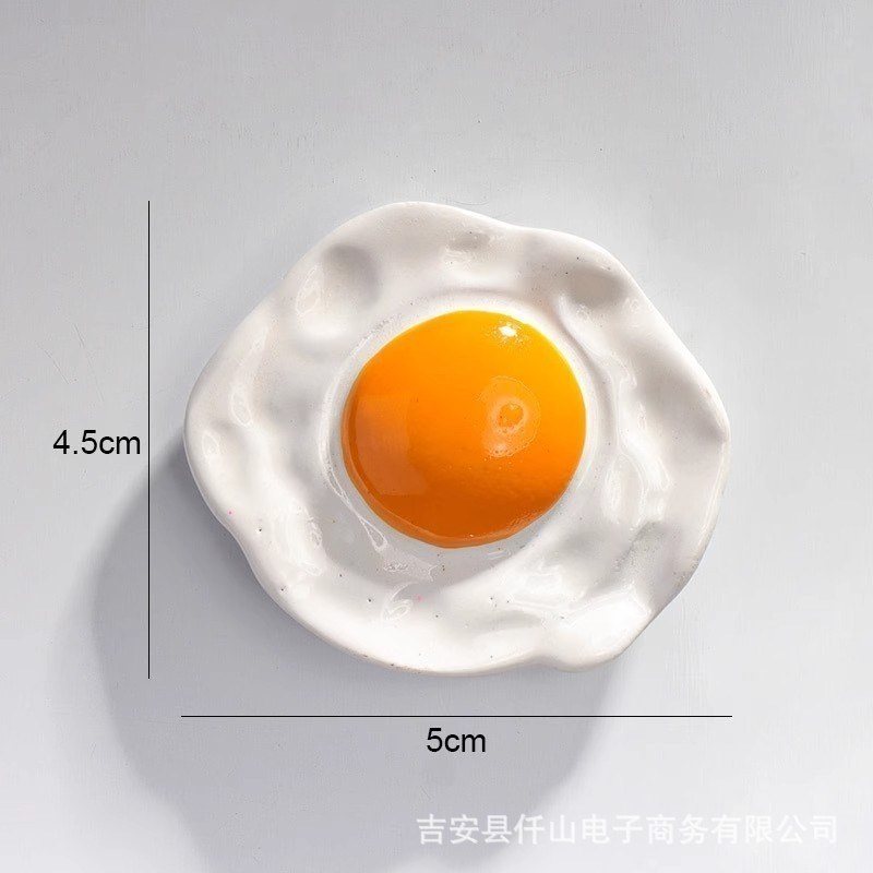Nam châm dính tủ lạnh đồ ăn 3D BL174 - Trứng Rán