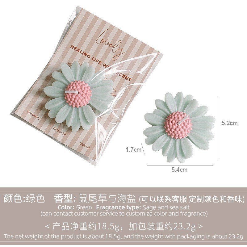 Nến Thơm Trang Trí BL242 - Xanh lá (mùi Xô thơm & Muối biển)