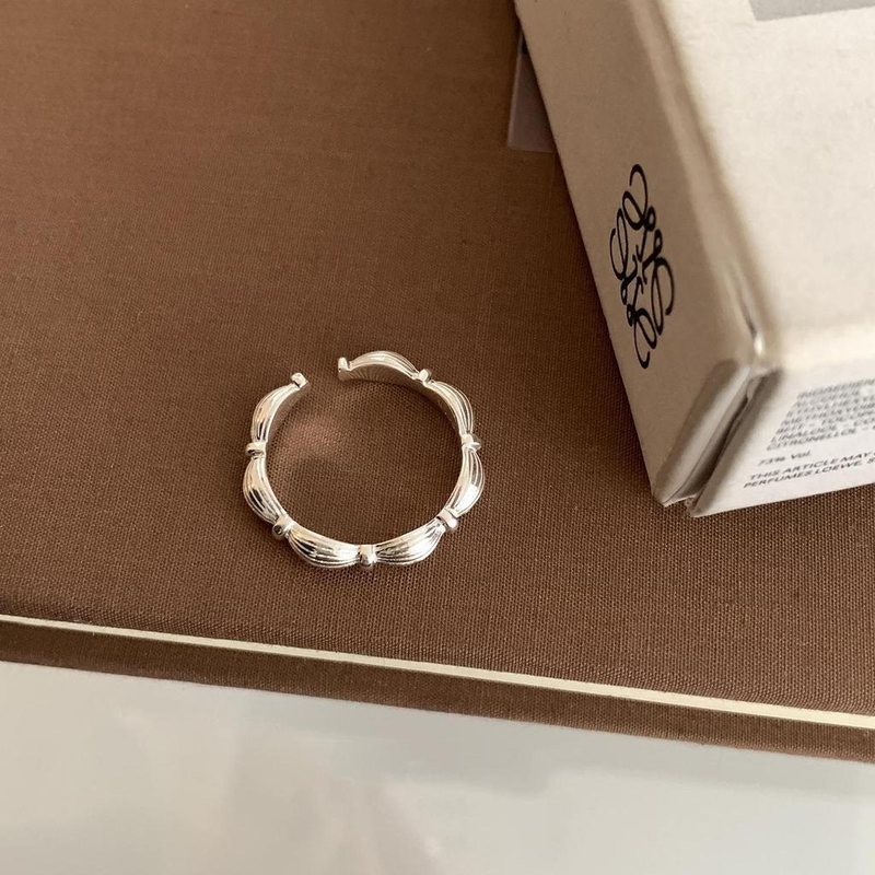 Nhẫn Bạc Hàn Quốc TS06 - Mẫu thắt nút J6178