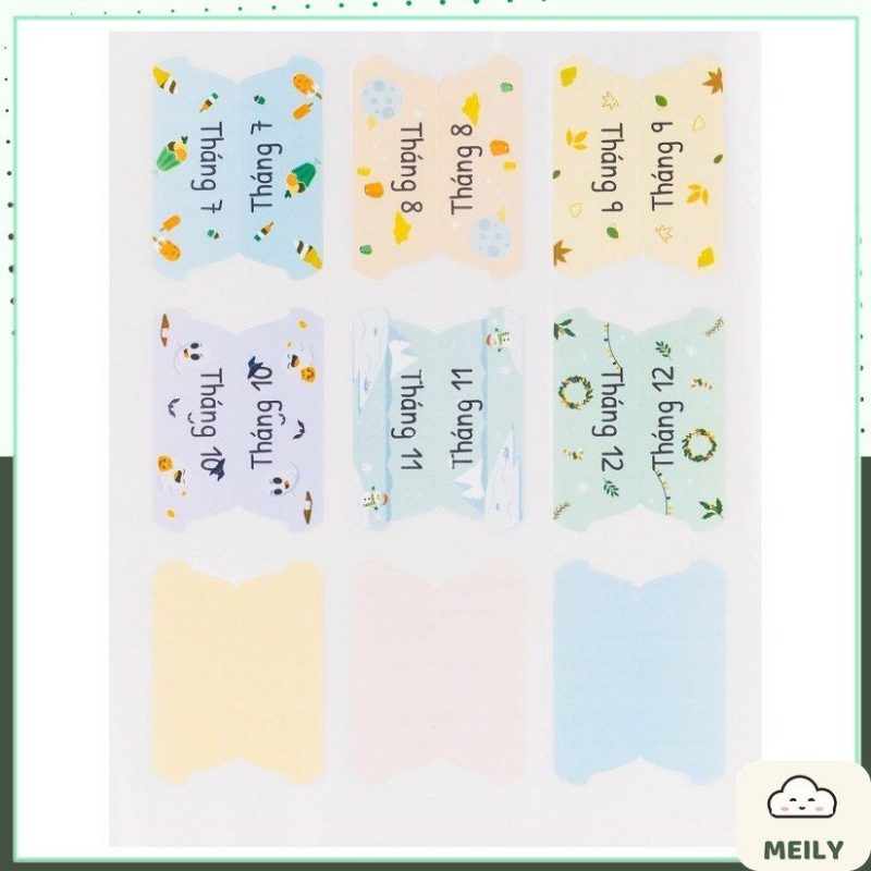 Nhãn dán sticker Klong tab phân trang, note học tập