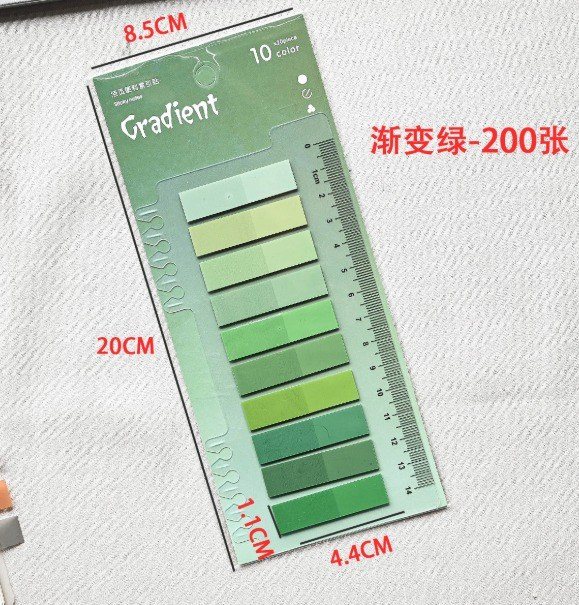 Nhãn Dán Tab Chỉ Mục NO62 - xanh lá