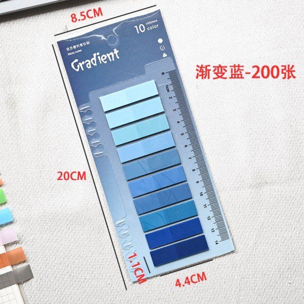 Nhãn Dán Tab Chỉ Mục NO62 - xanh biển