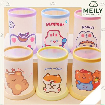 Ống cắm bút hình trụ cute K64