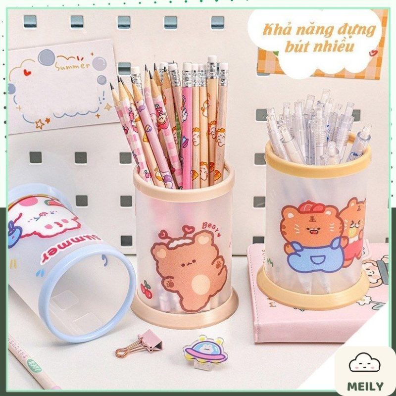 Ống cắm bút hình trụ cute K64