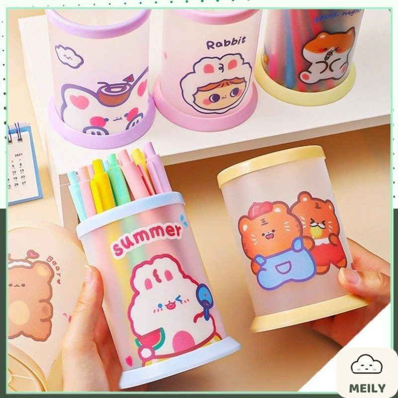 Ống cắm bút hình trụ cute K64
