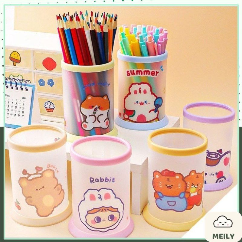 Ống cắm bút hình trụ cute K64