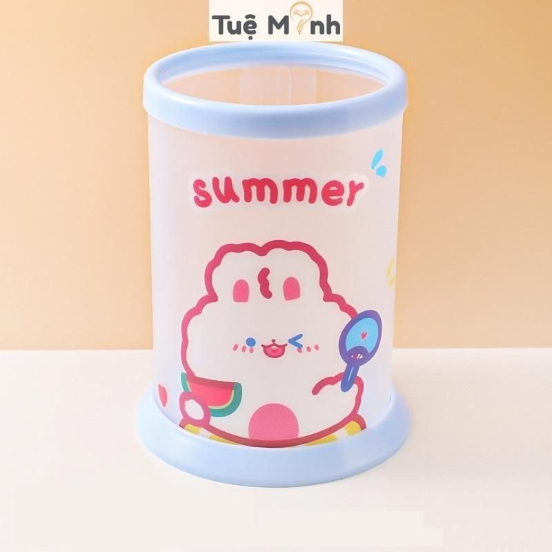 Ống cắm bút hình trụ cute K64 - Summer