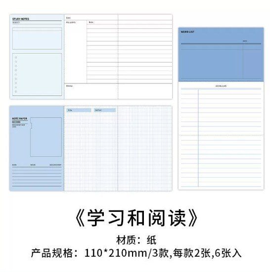 Papermore NO66 giấy ghi chú - Study notes