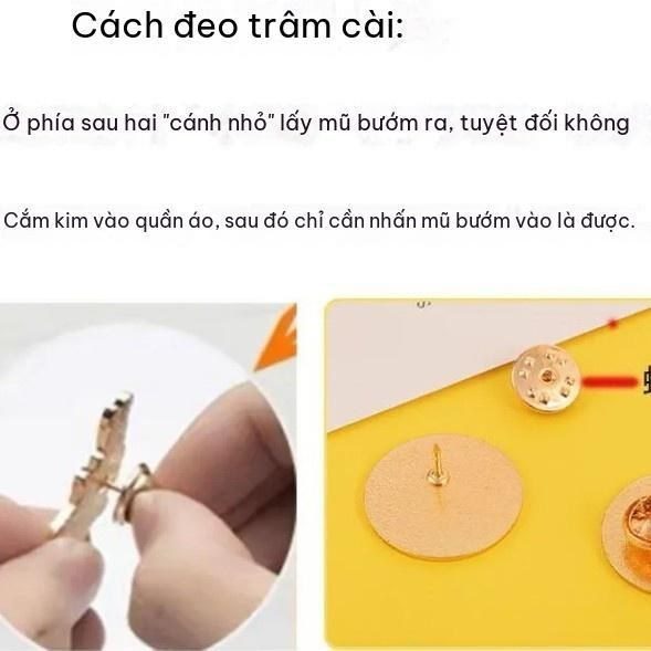 Pin Cài Áo Dễ Thương Huy Hiệu Kim Loại Cute Trang Trí Balo Học Sinh K242