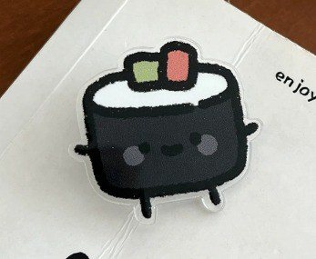 Pin cài nhựa hình trái cây, bánh kẹo, sushi K202 - sushi