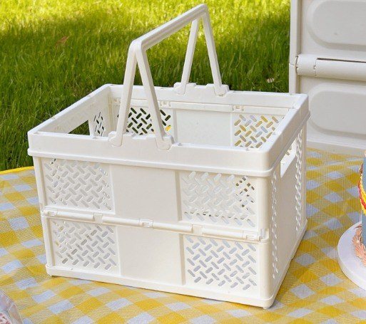 Rổ lắp ghép đựng đồ cá nhân K124 - Trắng M 23.5*17*15.5