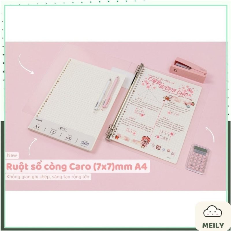 Ruột sổ A4 thay thế còng 100 tờ 120GSM MS 553