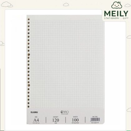 Ruột sổ còng A4 gồm 100 tờ caro/dotgrid định lượng cao MS 556