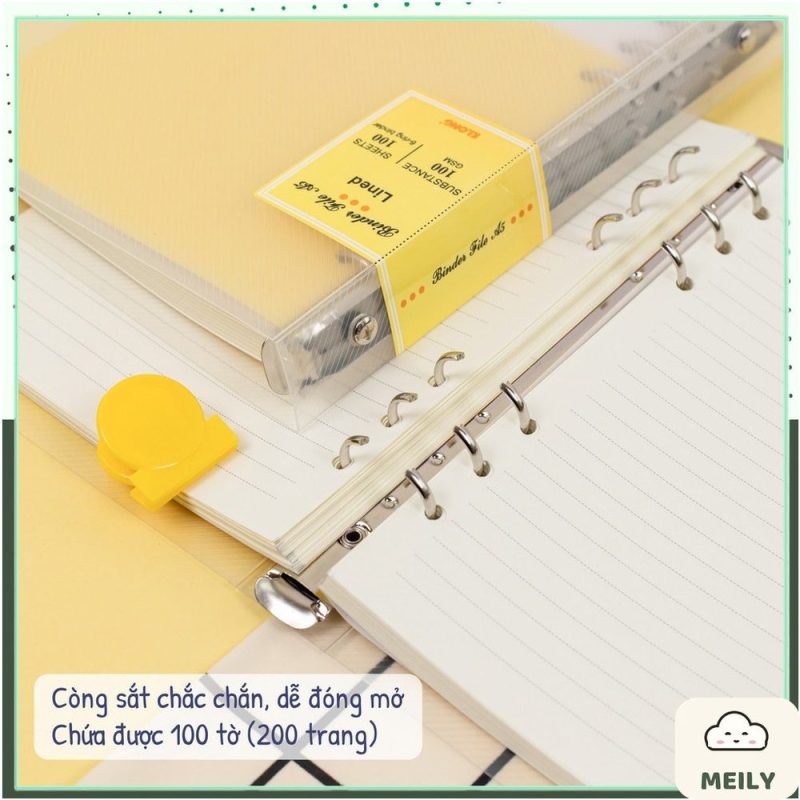Ruột sổ còng Klong A5, B5, A4 caro, kẻ ngang, dot grid refill