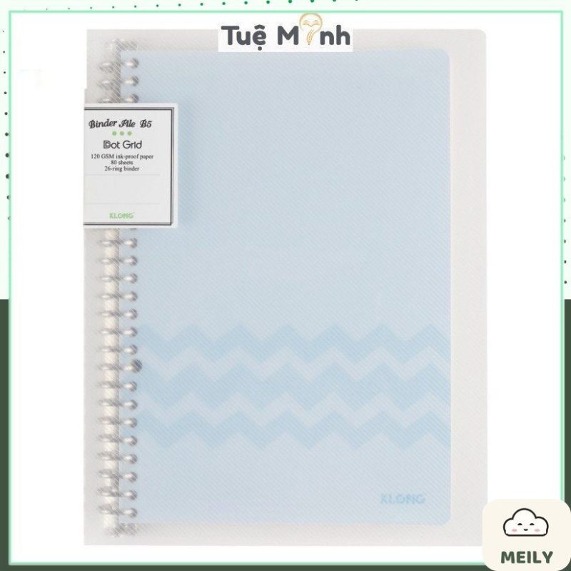 Ruột sổ còng B5 Dot Grid chấm lưới tròn Klong - 100 tờ MS 547