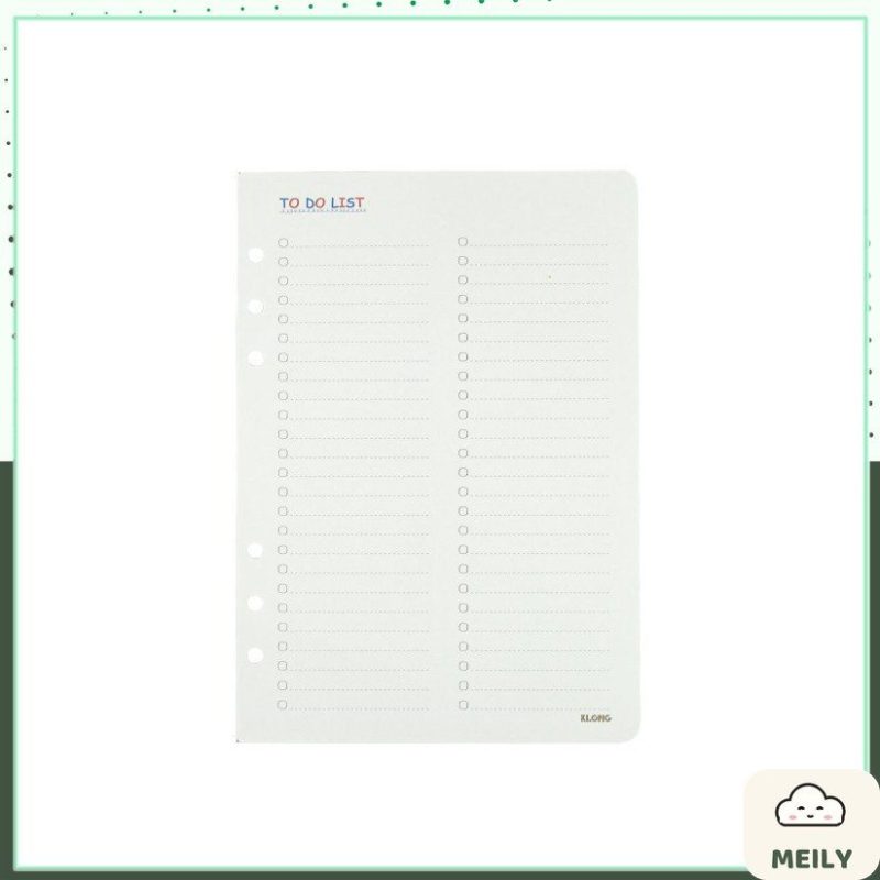 Ruột sổ kế hoạch Paper Planner Klong A5 96 trang 120gsm MS 963