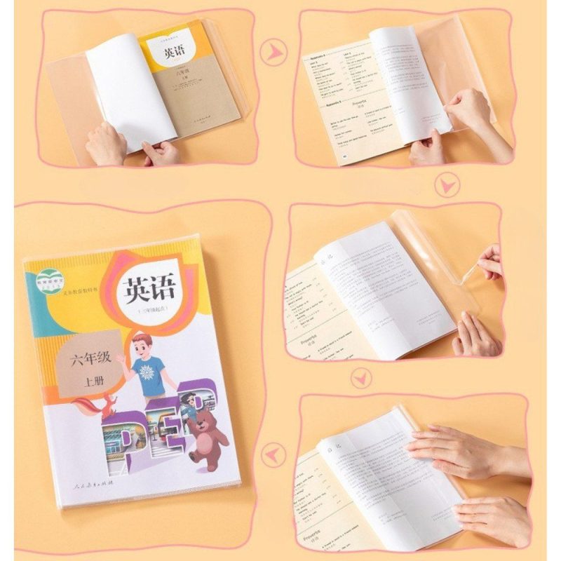 Set 10 bọc vở bao tập trong suốt K166