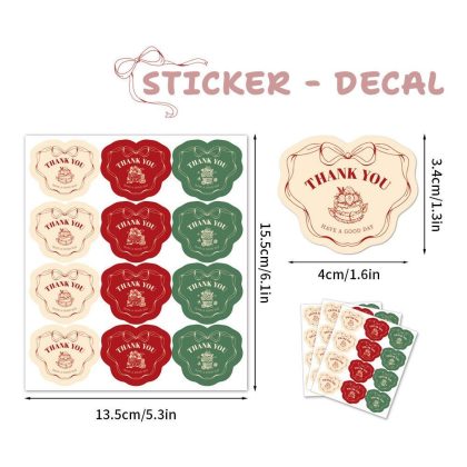 Set 120 tem dán sticker hình trái tim cổ điển TE87