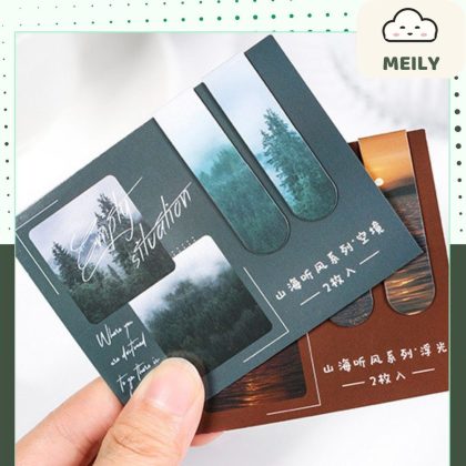 Set 2 nam châm phong cảnh thiên nhiên đánh dấu sách NO53