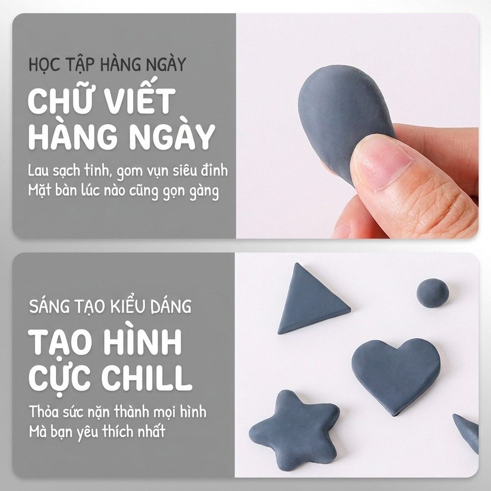 Set 3 tẩy đất sét Languo kèm hộp nhựa K231