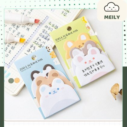 Set 45 tờ note hình thú ZooCute NO49