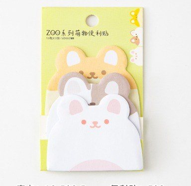 Set 45 tờ note hình thú ZooCute NO49 - Thỏ