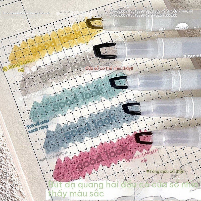 Set 5 bút highlight phong cách Nhật HI22
