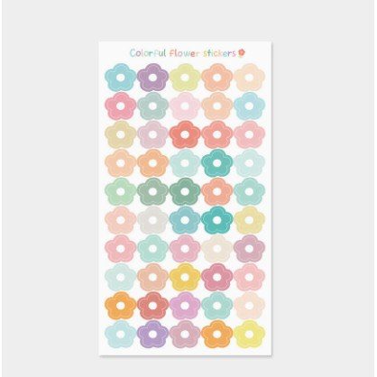 Set 50 miếng dán sticker trái tim TE63