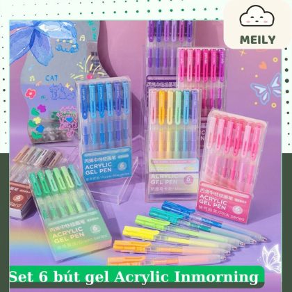 Set 6 Bút Gel Inmorning B170 Ngòi 0.5mm