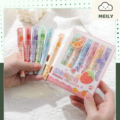 Set bút highlight hoa quả, rau củ dễ thương HI17