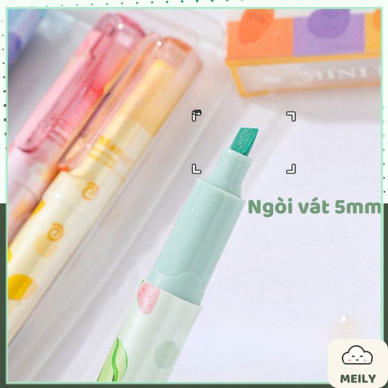 Set bút highlight hoa quả, rau củ dễ thương HI17