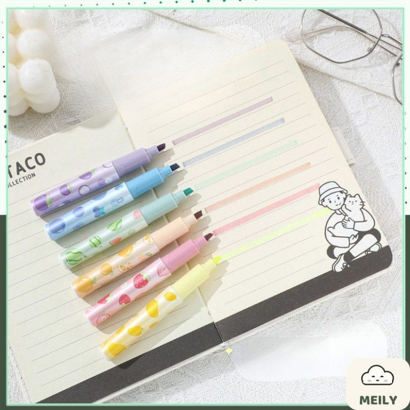 Set bút highlight hoa quả, rau củ dễ thương HI17