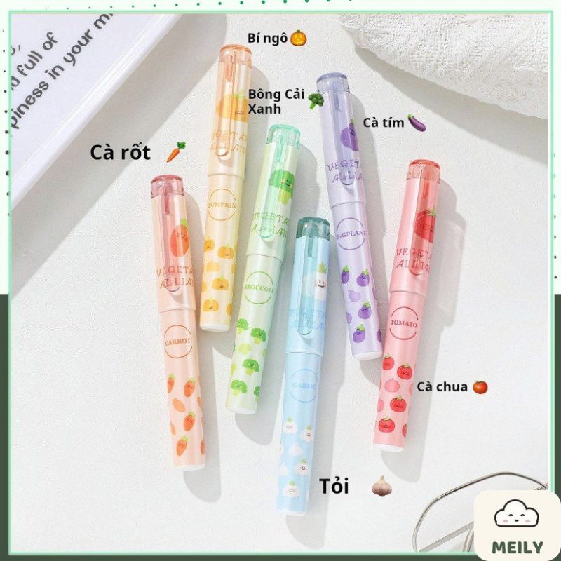 Set bút highlight hoa quả, rau củ dễ thương HI17