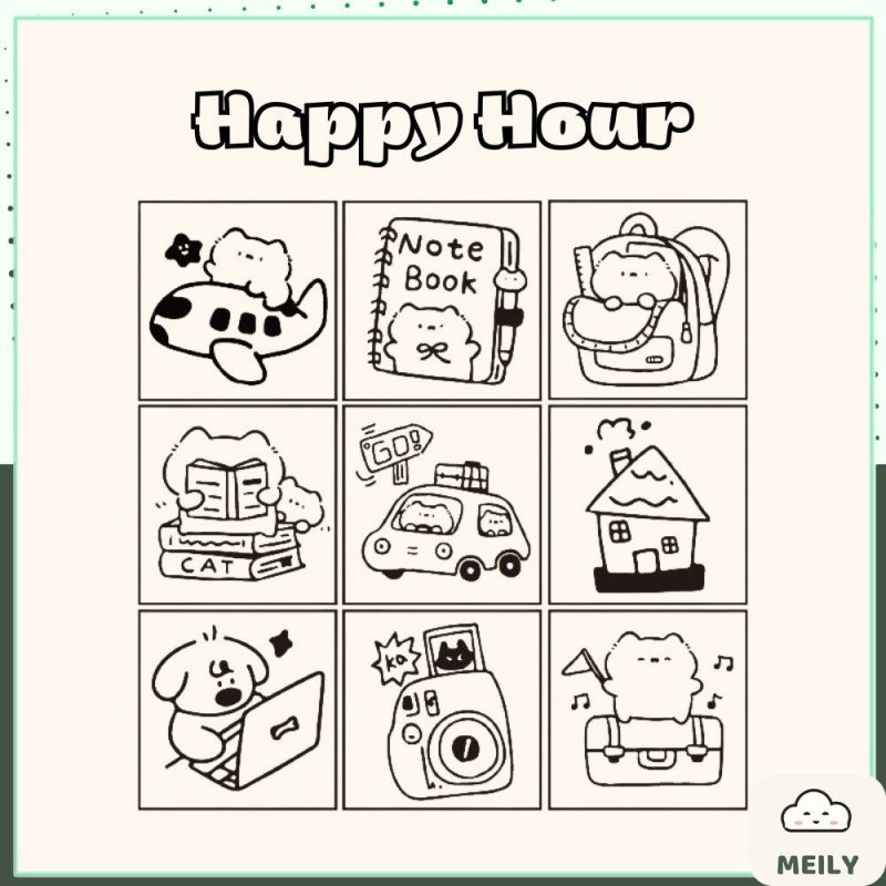 Set con dấu gỗ nhỏ D13