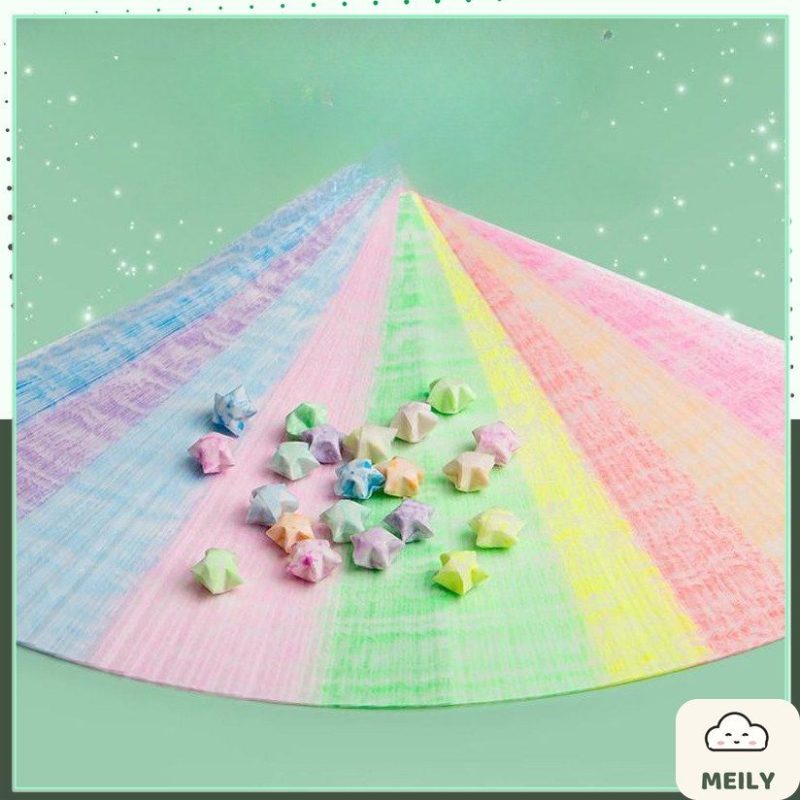 Set giấy gấp sao chữ love, hình hoa phát quang 210 tờ Bộ giấy gấp DIY