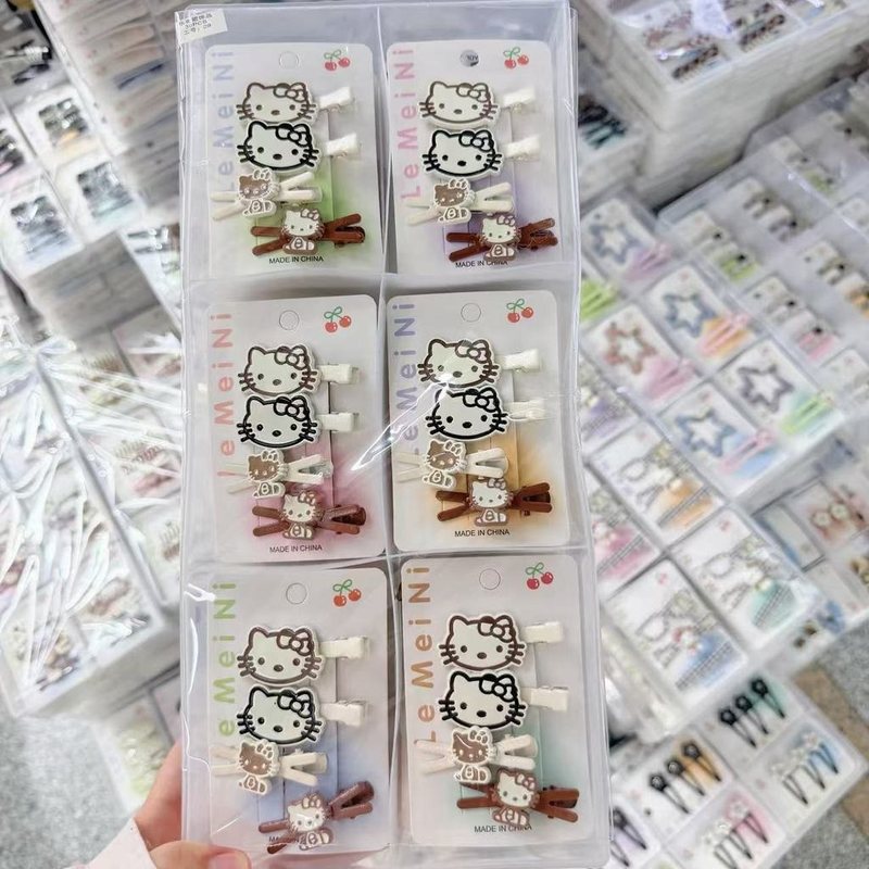 Set Kẹp Tóc Dễ Thương K296 - #4 Set 4 kitty