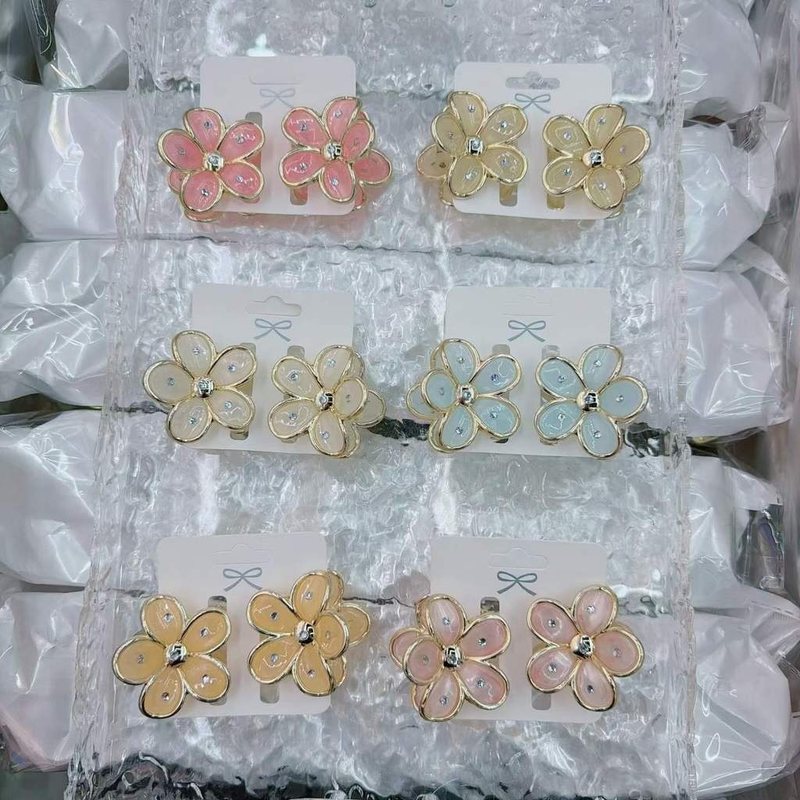 Set Kẹp Tóc Hàn Quốc K295 - #16 Set đôi hoa 4cm