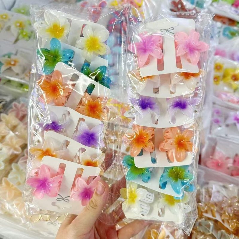 Set Kẹp Tóc Hàn Quốc K295 - #7 Set đôi hoa sứ4cm