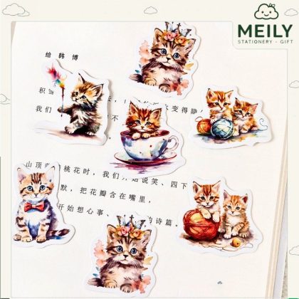Set sticker mèo Naughty Cat STI96