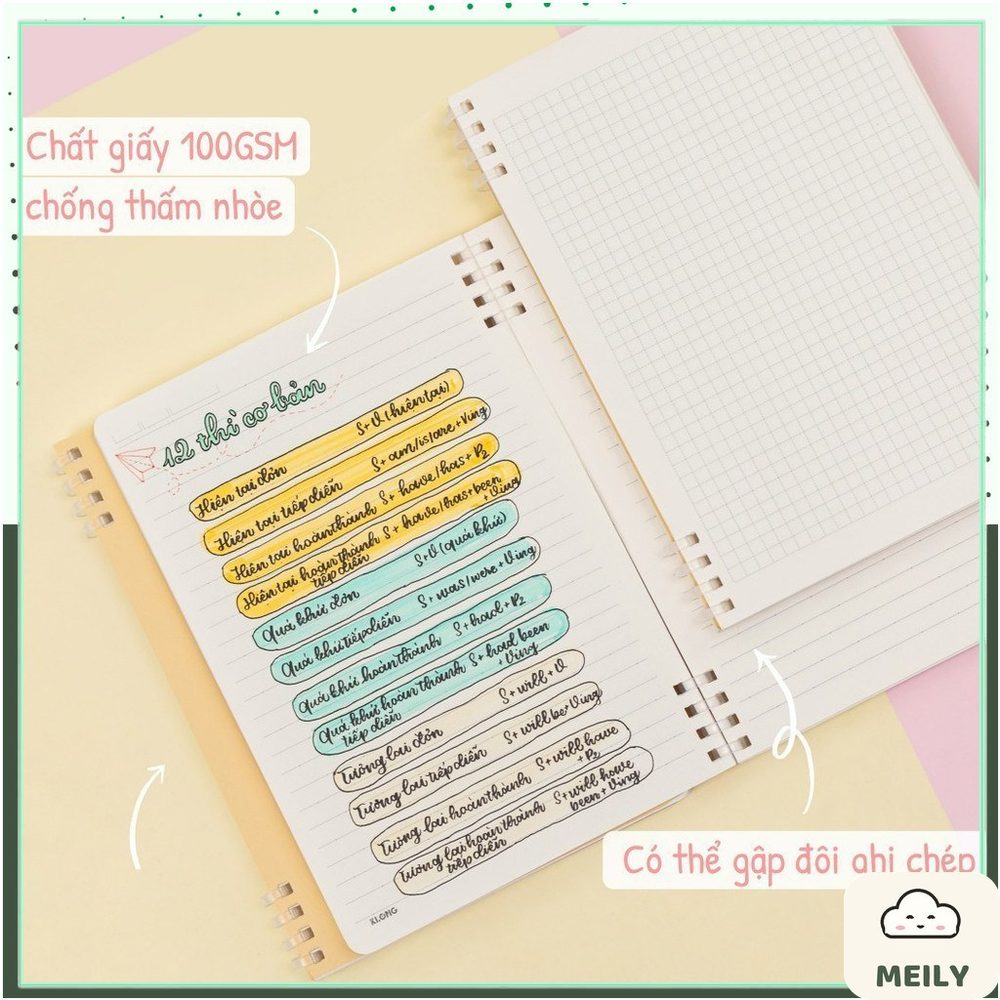 Sổ B5 120 trang Dash Caro mm 100GSM MS 508