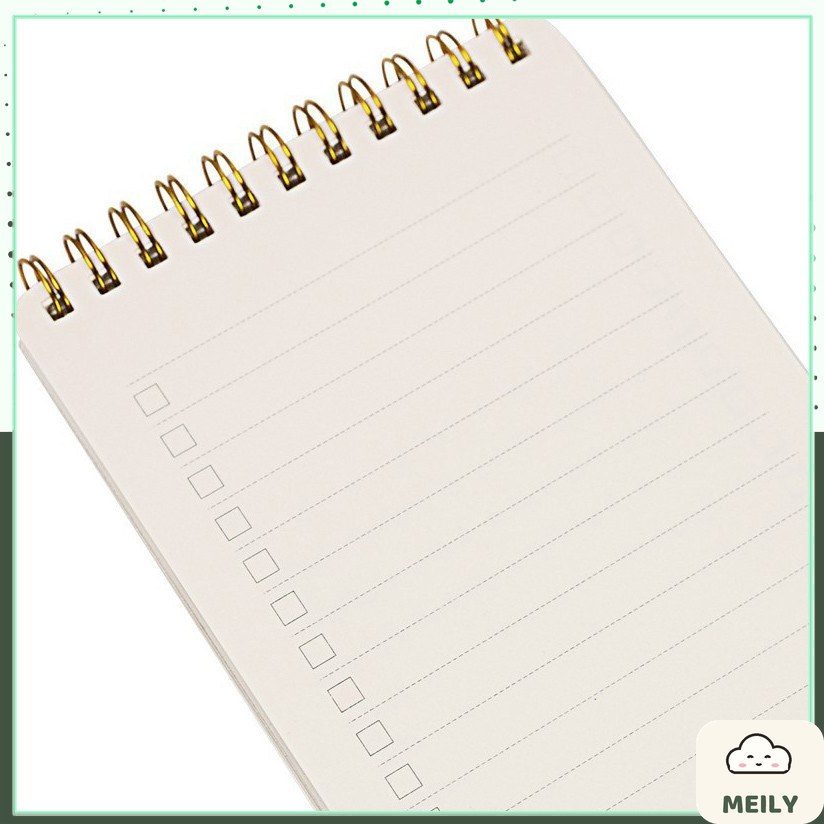 Sổ B6 lò xo kép bìa nhựa 2 mặt To Do List 120 trang Klong MS 955