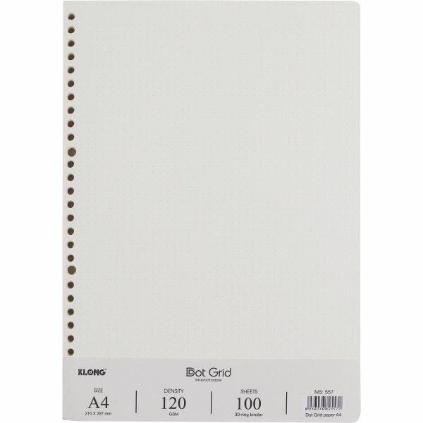 Sổ còng A4 Klong 40 tờ Dot grid MS 555 - MS557
